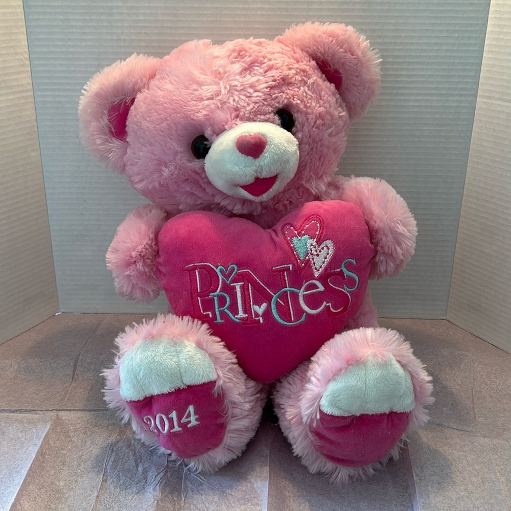 🔥🔥SweetheartTeddy Pink Princess 2014 Teddy Bear Plush Stuffed Animal